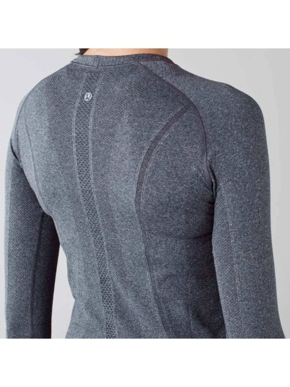 Lululemon Swiftly Tech Long Sleeve Heathered Black